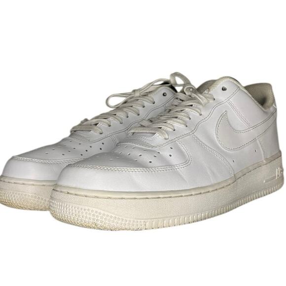 Womens Nike Air Force 1 07 DD8959-100 Leather Athletic Sneaker Shoes SZ 12 White - Picture 2 of 6